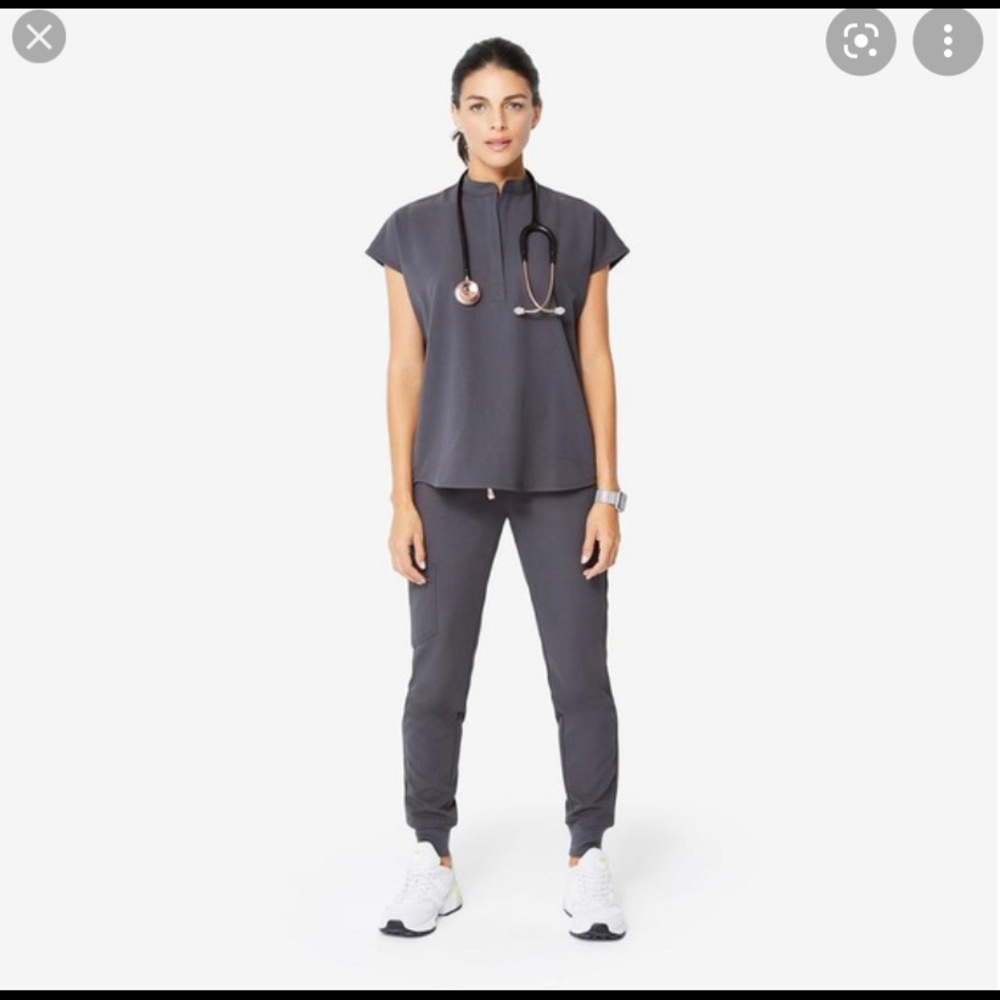FIGS scrubs charcoal limited edition color.